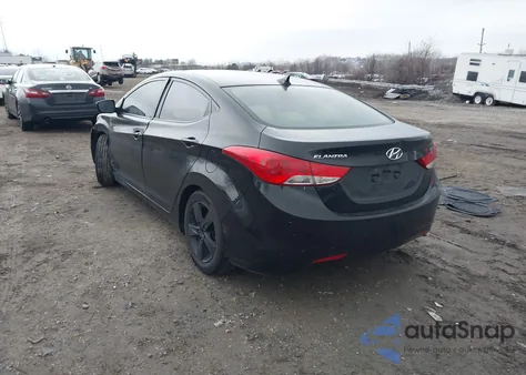 2012 Hyundai Elantra Gls/Limited from USA, damaged, VIN 5NPDH4AE9CH080854